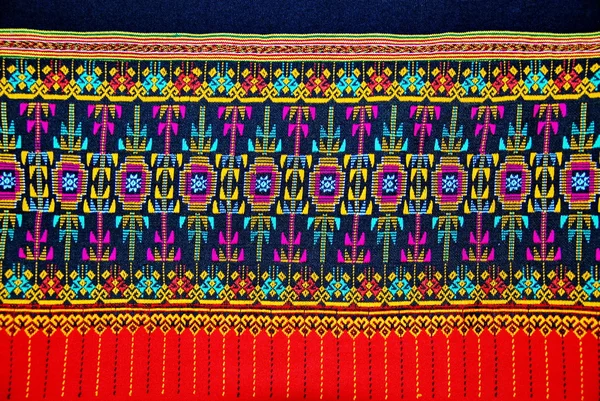 รูปแบบผ้าไทยที่สวยงาม — ภาพถ่ายสต็อก