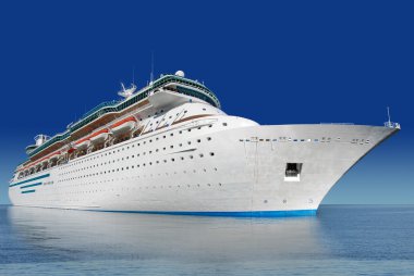 Cruise Gemi demirli deniz