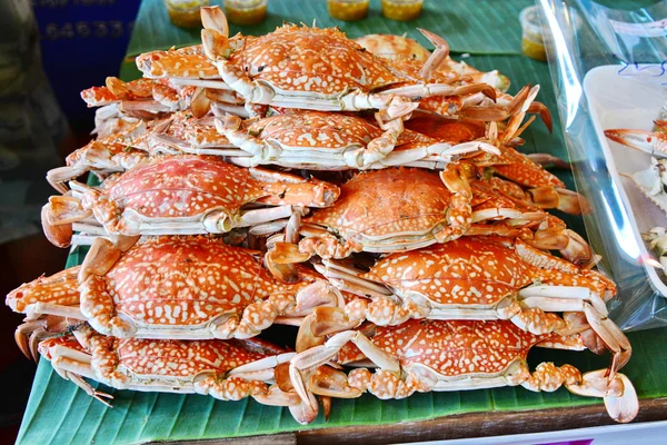 Hete gestoomde blue krabben — Stockfoto