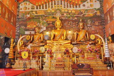 Tayland tapınak güzel Buda heykeli.