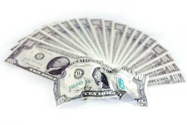 Dollari mucchio come sfondo — Foto Stock