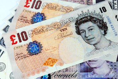 İngiliz Lirası Notlar arka plan