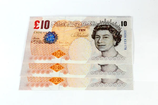 Background of English pound notes — Stock Photo, Image