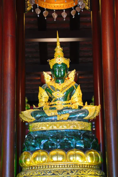 Emerald Buddha image in church of Wat Phra Kaew, Chiang Rai, north of Thailand — Stock Photo, Image