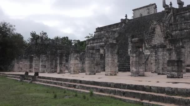 Chichen Itza Templets Landmärke Yucatan Mexiko — Stockvideo