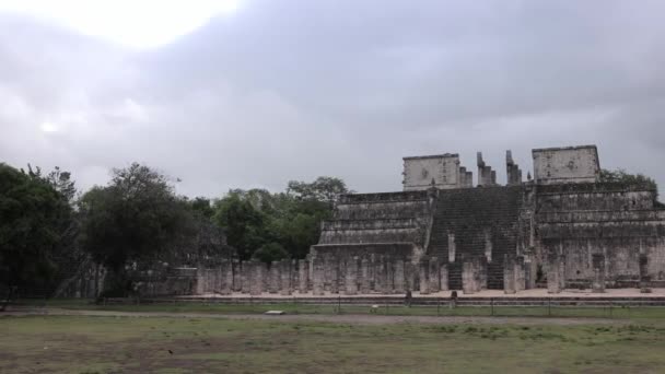 Temple Chichen Itza Monument Yucatan Mexique — Video