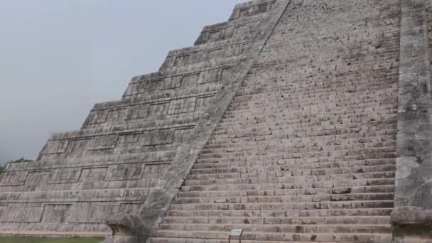 Будівля Храму Чічен Іца Юкатані Мексика — стокове відео
