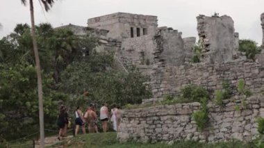 Meksika, Yucatan 'da Tulum Maya harabeleri.