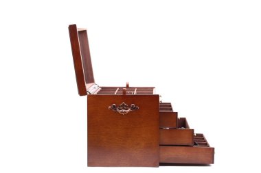 izole kutusu koyu ahşap
