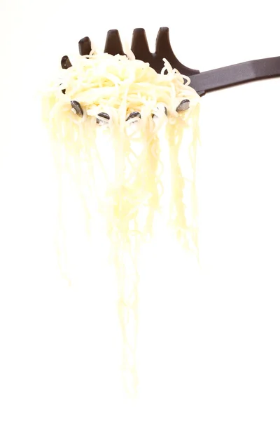 Noodles on a white background — Stock Photo, Image