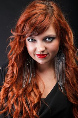 çok güzel kızıl saçlı - genç güzel kızıl saçlı kadın
