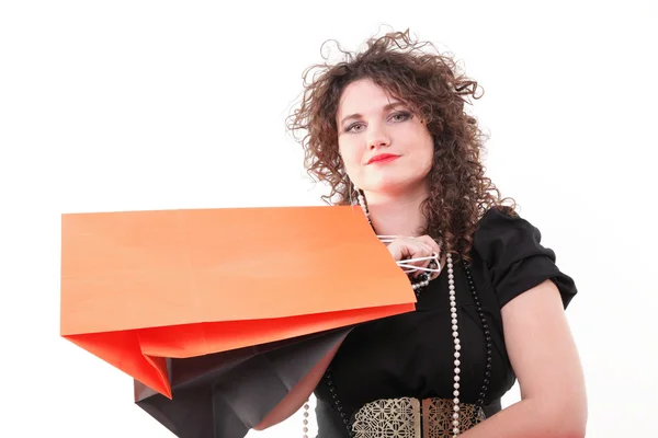 Lovely woman with shopping bags — Stock Photo, Image