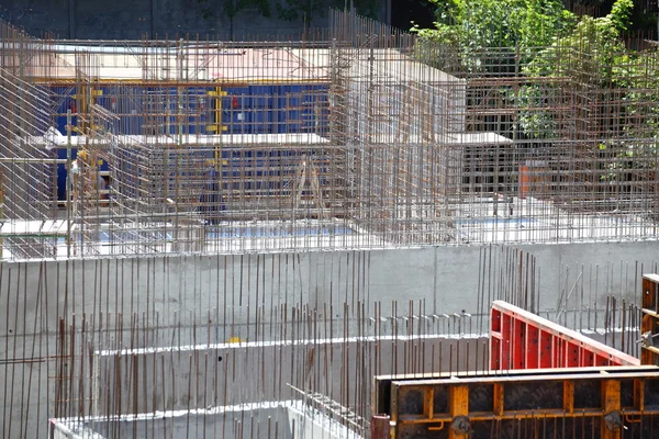 Andaimes, canteiro de obras — Fotografia de Stock