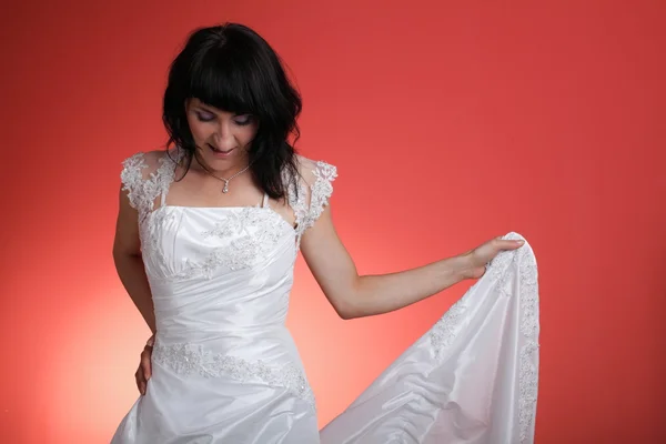 Happy smiling bride — Stock Photo, Image