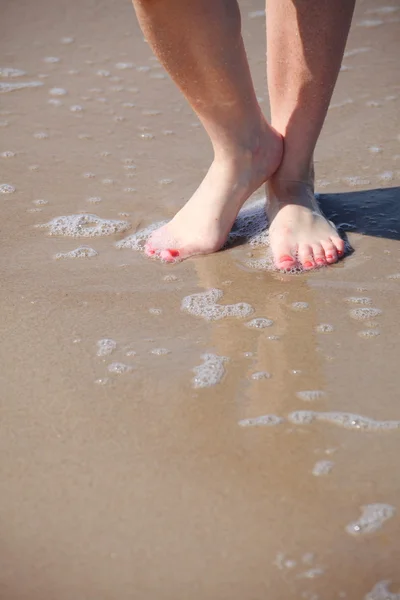 Nice legs in water — Stock Photo, Image