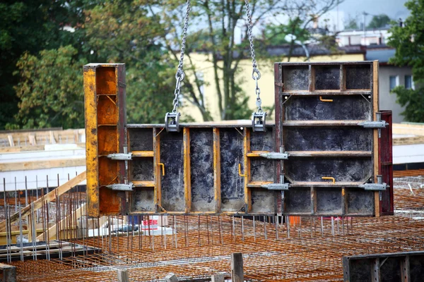 Andaimes, canteiro de obras — Fotografia de Stock