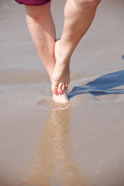 Nice legs in water — Stock Photo, Image