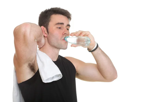 Vrouw met pistool wijzen op haar hoofd geïsoleerd op wit — Stockfoto