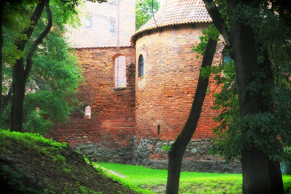 Polónia antigo castelo Nidzica — Fotografia de Stock