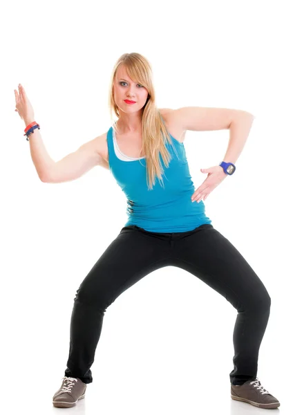 Young female in dancing pose — Stock Photo, Image