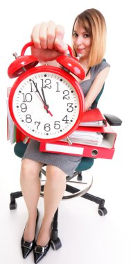kadın iş durdurma overworked işkadını belgeleri bol
