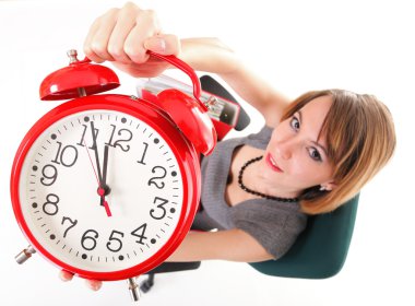 kadın iş durdurma overworked işkadını belgeleri bol