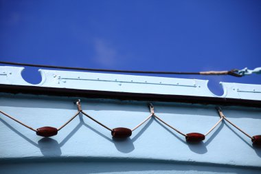 Broadside boat blue sky outdoor clipart