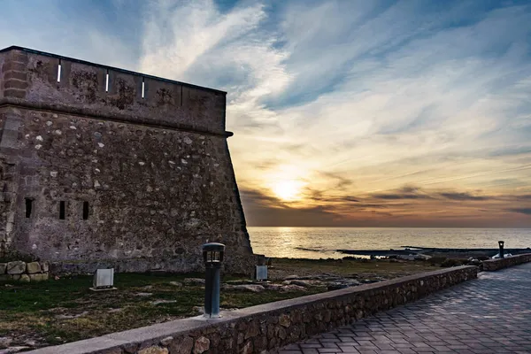 Pobřežní Opevnění Hrad Blízkosti Města Los Banos Guardias Viejas Provincie — Stock fotografie