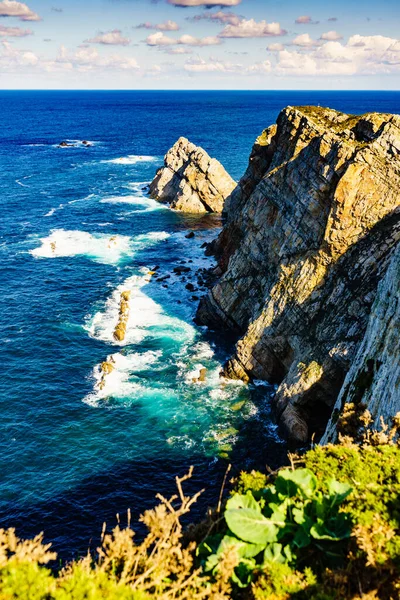 Seascape Atlantic Ocean Asturias Rock Coast Cape Penas Mořské Pobřeží — Stock fotografie