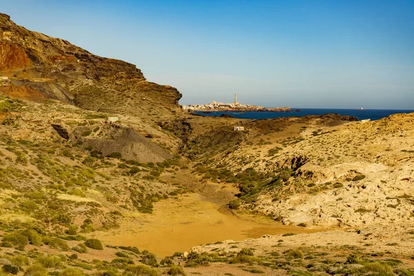 Landschaft Der Mittelmeerküste Strand Mit Cala Reona Cabo Palos Der — Stockfoto