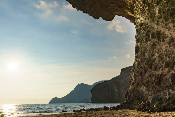 Stranden Monsul Kustlandskap Cabo Gata Nijar Natural Park Provinsen Almeria — Stockfoto