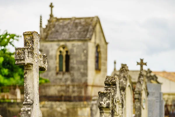 Graveyard Coulon Town Deux Sevres New Aquitaine Region France — Stock Photo, Image