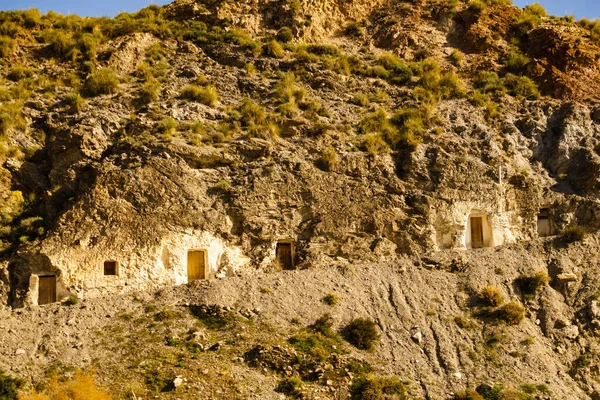 Blick Auf Das Alte Dorf Los Banos Sierra Alhamilla Gebirge — Stockfoto