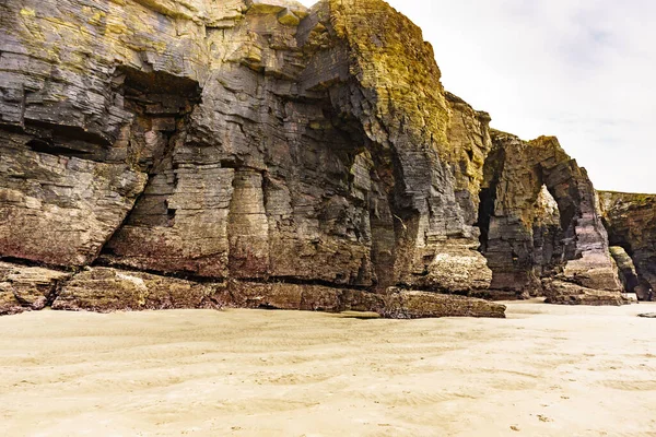 Beach Cathedrals Playa Las Catedrales Ribadeo Province Lugo Galicia Cliff — Foto Stock
