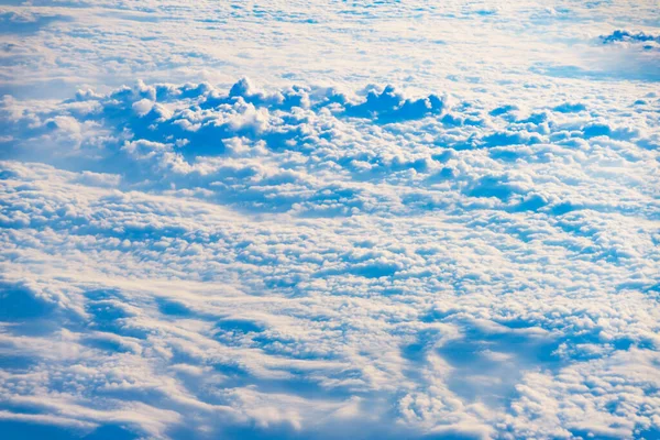 Vista Janela Avião Para Nuvens — Fotografia de Stock