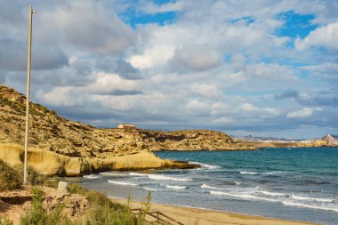 Akdeniz 'deki Carolina Sahili, Murcia bölgesi İspanya.