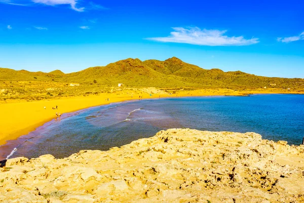 Landschaft Der Mittelmeerküste Berg Und Strandküste Der Region Murcia Regionalpark — Stockfoto