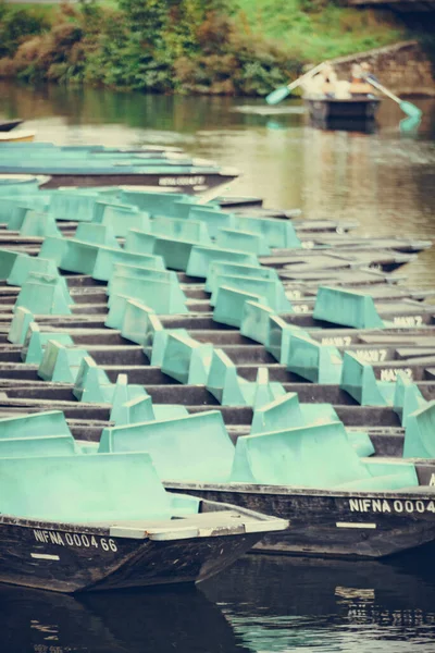 Coulon Stad Frankrike Flodutsikt Med Båtar Deux Sevres Regionen New — Stockfoto