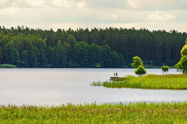 Kierwik Lengyelországi Masuria Lakeland Ben Nyári Táj Európában — Stock Fotó