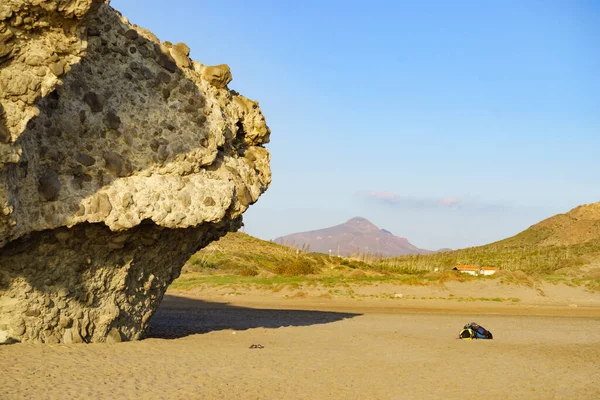 Kustlandskap Spanien Stranden Monsul Naturparken Cabo Gata Nijar Provinsen Almeria — Stockfoto