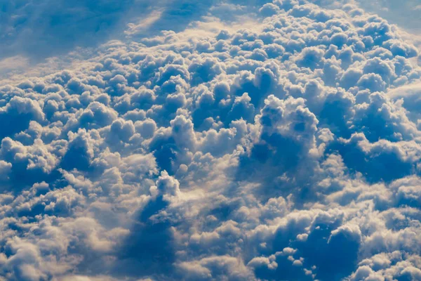 Vista Janela Avião Para Nuvens — Fotografia de Stock