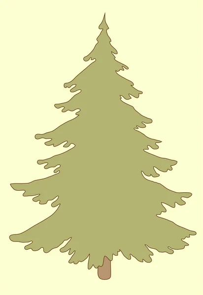Arbre à pins — Image vectorielle