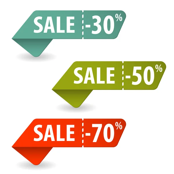 Collect Sale Signs — Stock Vector