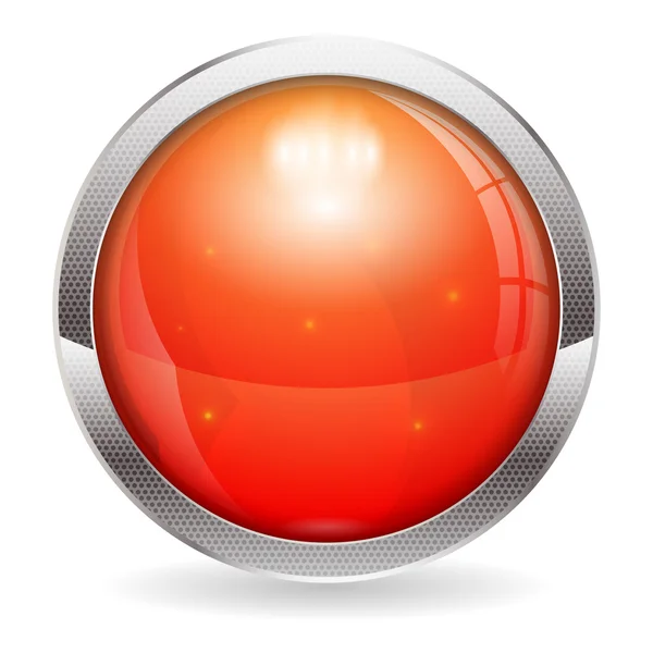 Röda knappen — Stock vektor