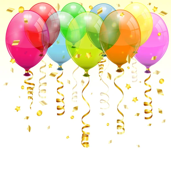 Ballons anniversaire — Image vectorielle