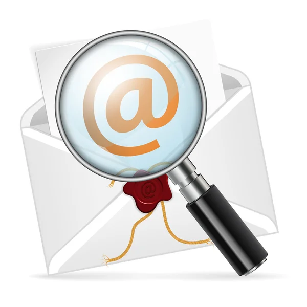 Concetto - ricerca e-mail — Vettoriale Stock