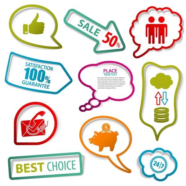 Speech Bubbles — Stock Vector