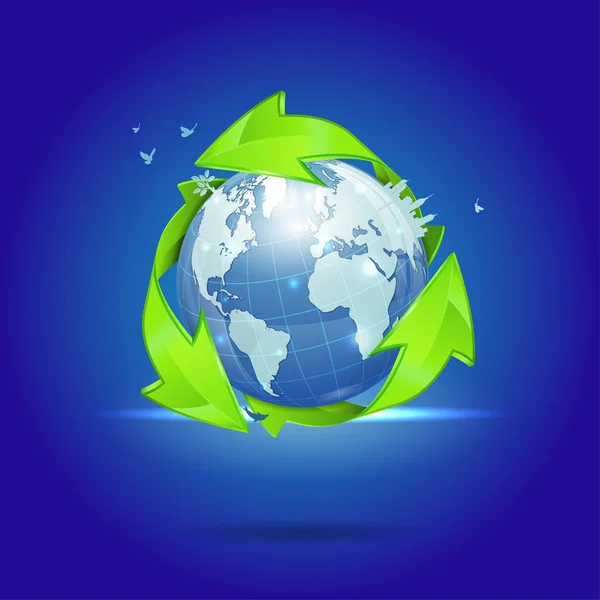 Milieu en ecologie concept — Stockvector
