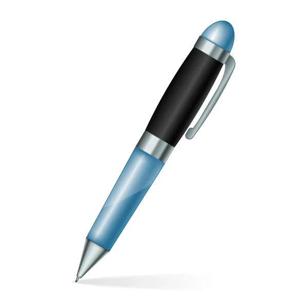 Długopis niebieski — Wektor stockowy