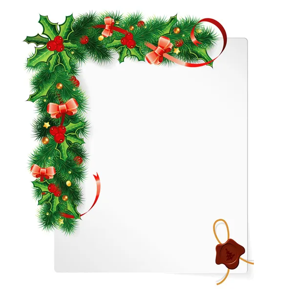 Christmas Frame — Stock Vector